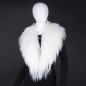 Preview: Fashionable Goat Fur Collar, white
